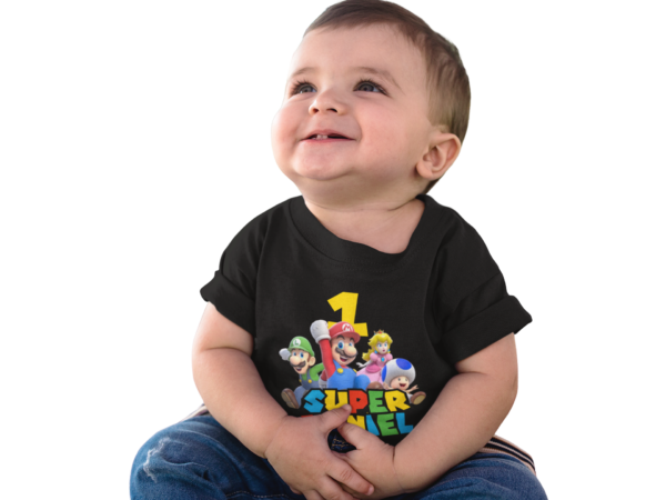 Polera Personalizada de Mario Bros 3D