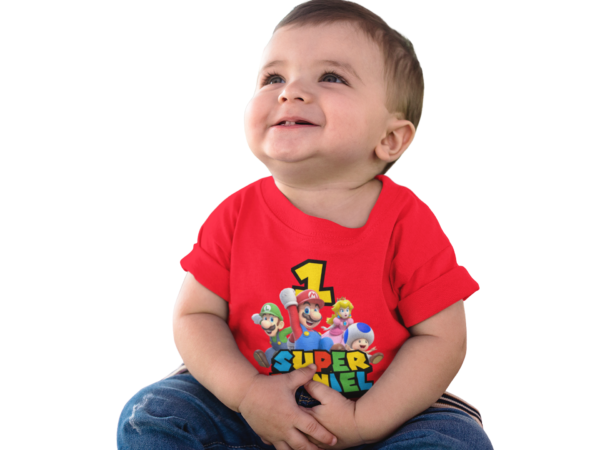 Polera Personalizada de Mario Bros 3D