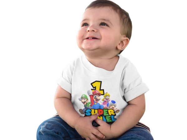 Polera Personalizada de Mario Bros 3D