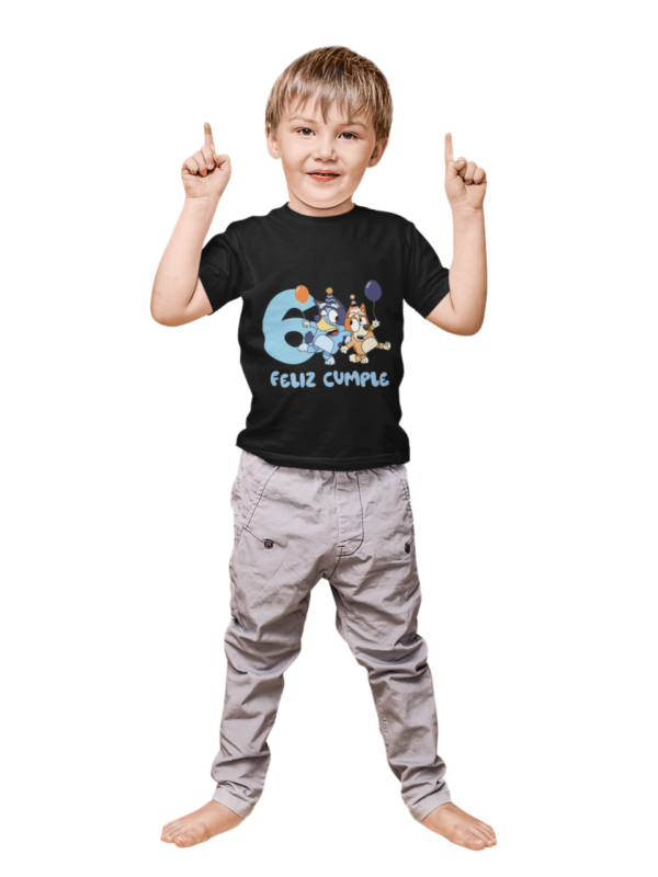 Polera Bluey Feliz Cumple