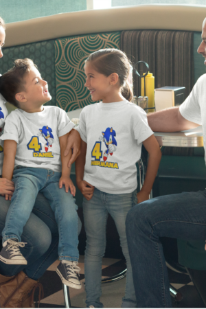 Polera personalizada Sonic