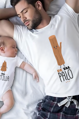 Polera Pápa E Hij@ De Tal Palo - Tal Astilla