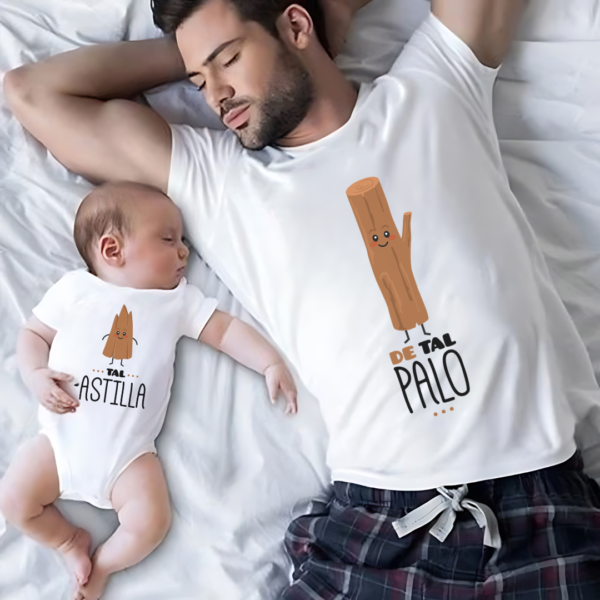 Polera Pápa E Hij@ De Tal Palo - Tal Astilla