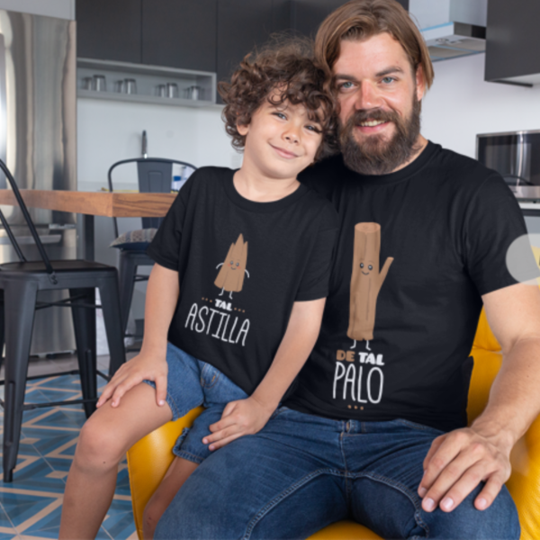 Polera Pápa E Hij@ De Tal Palo - Tal Astilla