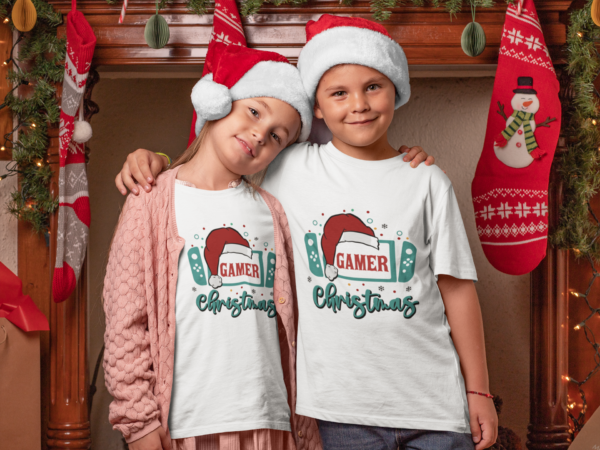 Polera de Navidad Gamer Funny Christmas