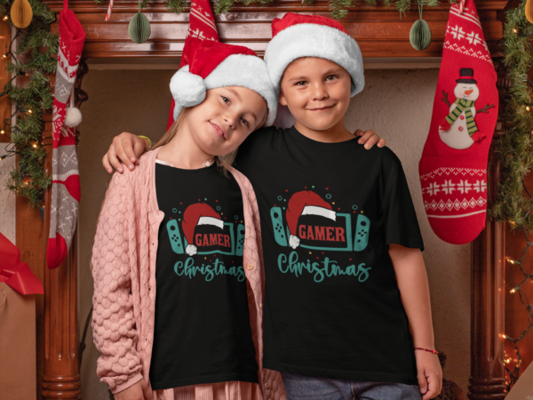 Polera de Navidad Gamer Funny Christmas