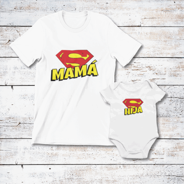 Regalo para mamá, Polera super madre-super hija