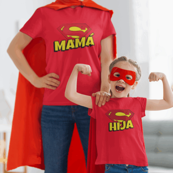Regalo para mamá, Polera super madre-super hija