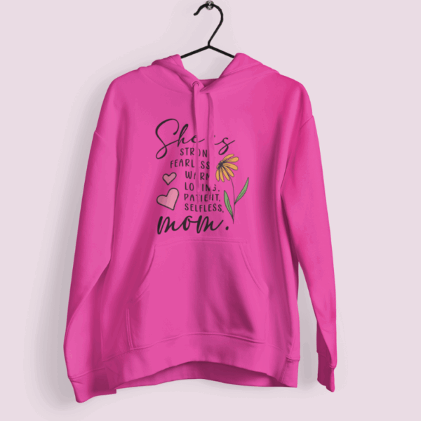 Regalo para mamá Polerón Mamá es fuerte, sin miedo, amorosa
