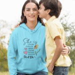Regalo para mamá Polerón Mamá es fuerte, sin miedo, amorosa