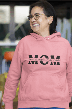 Regalo para mamá, Poleron Mom nombres personalizados