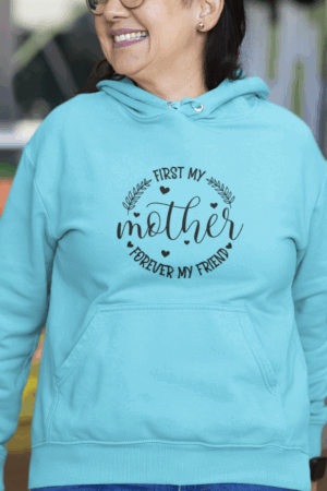 Regalo para mamá Polerón primero mamá, por siempre mi amiga