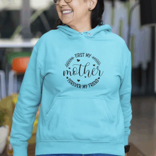Regalo para mamá Polerón primero mamá, por siempre mi amiga
