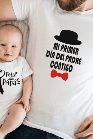 Polera Mi primer día de padre contigo